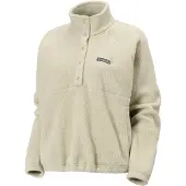 Columbia Women's Jasper Ridge Pebbled Fleece Half Snap safari (348) S