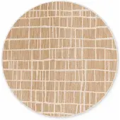 Hanse Home Ted Baker Flachgewebeteppich Rund Crouch, Wetterfest, Pflegeleicht, Jute Weiß - Ø160 cm