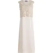 Betty Barclay Midikleid "Midikleid 2er Set", Damen, Gr. 44, EURO, beige (grau beige), Obermaterial: 100% Polyester PES., Kleider Midikleid