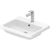 Duravit Einbauwaschtisch Qatego 55x45,5cm, EB v ob, m Hahnloch, we. hgl