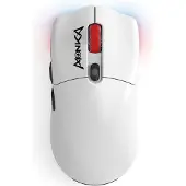 Monka GURU G995W Gaming-Maus, 26.000 DPI, PAW3395, 2,4 GHz/Bluetooth, Weiß