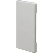 Hager BR6513067035 Endstück schnittkaschierend zu BR/H/N/A 68x130mm Oberteil 80mm hfr in lichtgrau