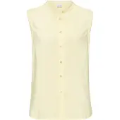 LASCANA Blusentop , Damen, Gr. 46, gelb, Web, Obermaterial: 100% Viskose, unifarben, figurumspielend hüftlang, Rundhals, mit Aufschlag, Blusen Blusentop, mit Ärmelaufschlag, Topseller