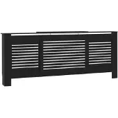 vidaXL MDF Heizkörperverkleidung Schwarz 205 cm
