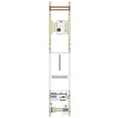 Hager UF51WPV1 WandlerPVFeldUniv.N,MCCB 125A mit Motorantrieb, SG-Platz, NA Schutz