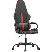 vidaXL Gaming-Stuhl mit Massagefunktion Rot und Schwarz Kunstleder