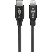 Goobay Lightning - USB-C Lade- und Synchronisationskabel, MFi-Kabel für Apple iPhone/iPad Schwarz