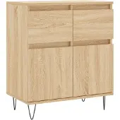 vidaXL Sideboard Sonoma-Eiche 60x35x70 cm Holzwerkstoff