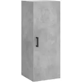vidaXL Wandschrank Betongrau 34,5x34x90 cm