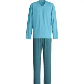 Calida Schlafanzug "Relax Streamline 1" 2 tlg. mit praktischem V-Ausschnitt