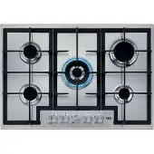 AEG HGB75400SM, Edelstahl, Integriert, 75 cm, Gaskochfeld, Edelstahl, 5 Zone(n)