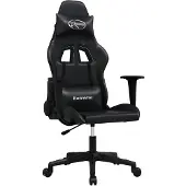 vidaXL Gaming-Stuhl mit Massagefunktion Schwarz Kunstleder
