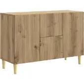 vidaXL Sideboard Artisan-Eiche 89 x 34,5 x 60 cm Holzwerkstoff