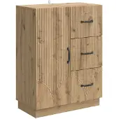 vidaXL Sideboard Artisan-Eiche 66 x 34,5 x 87 cm Holzwerkstoff