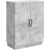 vidaXL Sideboard Betongrau 66 x 34,5 x 87 cm Holzwerkstoff
