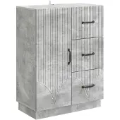 vidaXL Sideboard Betongrau 66 x 34,5 x 87 cm Holzwerkstoff