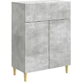 vidaXL Sideboard Betongrau 66 x 34,5 x 90 cm Holzwerkstoff