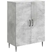 vidaXL Sideboard Betongrau 66 x 34,5 x 89,5 cm Holzwerkstoff