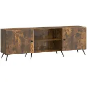 vidaXL TV-Schränk 150 x 31 x 50 cm Räuchereiche Holzwerkstoff