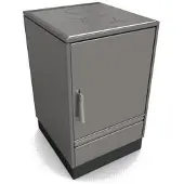 Glutos Küchenherd HH 02 S | metallic | Scharnier rechts | 5,5 kW
