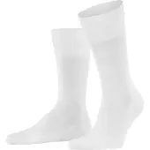 Falke Tiago Herren Socken, 41-42, Weiß, Uni, Baumwolle