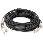 Digitus Vorkonfektionierte Glasfaser Universal Breakout Kabel, Multimode OM4, 8 Fasern, LC/UPC - LC/UPC, 50 m, U-DQ(ZN) BH, OM4, LC, LC