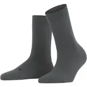 Falke Stabilizing Wool Everyday Damen Socken, 35-36, Grau, Uni, Schurwolle