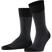 Falke Herren Socken Oxford Stripe 13379-3010 39-40 - black-mix (3010) - 39-40