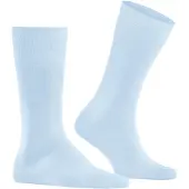 Falke Tiago Herren Socken, 39-40, Blau, Uni, Baumwolle