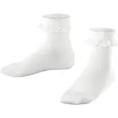 Falke Romantic Lace Kinder Socken, 31-34, Weiß, Uni, Baumwolle