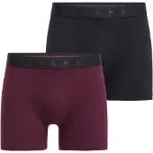 Falke Boxershorts Daily Comfort Herren Black / Barolo (2er-Pack)-XXXL