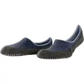 Falke Cosyshoe Herren Hausschuhe, 43-44, Blau, Uni, Schurwolle