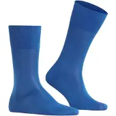 Falke Tiago Herren Socken, 41-42, Blau, Uni, Baumwolle