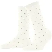Falke Spike Dot Damen Socken, 35-38, Weiß, Punkte, Baumwolle
