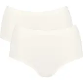 Sloggi High-Waist-Slip "GO Sense", Damen, Gr. XL, weiß (silk weiß), Single Jersey, Obermaterial: 89% Modal, 11% Elasthan, Unterhosen High-Waist-Slip, Santoni Rundstrick