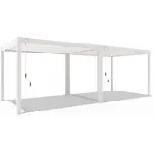 Weide Classic | Pergola Aluminium freistehend | 3 x 7,2 M | Lamellendach weiß + Verbindungskit 3 Meterㅤ