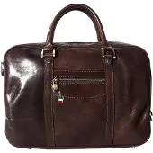 DrachenLeder Florence Leder Tasche Schultertasche Businesstasche Umhängetasche braun OTF148N