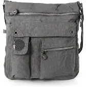 Jennifer Jones Bag Street Nylon Tasche Damenhandtasche grau 31x10x33 OTJ206K