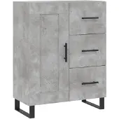 vidaXL Sideboard Betongrau 69,5x34x90 cm Holzwerkstoff