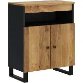 vidaXL Sideboard mit 2 Türen 60x33x75 cm Massivholz Mango