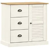 vidaXL Sideboard mit Schubladen VIGO 78x40x75 cm Massivholz Kiefer