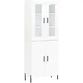 vidaXL Highboard Weiß 69,5x34x180 cm Holzwerkstoff