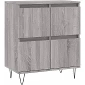 vidaXL Sideboard Grau Sonoma 60x35x70 cm Holzwerkstoff