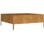 vidaXL Hochbeet 100x100x41 cm Cortenstahl