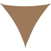 vidaXL Sonnensegel 160 g/m² Taupe 3x3x3 m HDPE