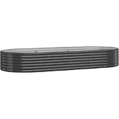 vidaXL Hochbeet Verzinkter Stahl 249x100x36 cm Anthrazit