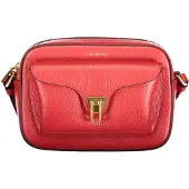 Coccinelle Beat Soft Small Kameratasche rot Scarlet genarbtes Leder