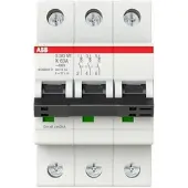 ABB S203MT-K63 Sicherungsautomat K-Char., 10kA, 63A, 3P 2CDS273445R0607