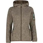 CMP Woman Fleece Fleece Jacket FIX Hood toffee-cream (04QV) 50