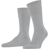 Falke Tiago Dotted Line Herren Socken, 39-40, Grau, Punkte, Baumwolle
